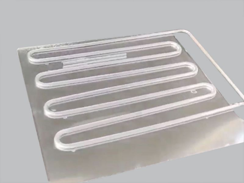 Aluminum plate coating for refrigerator evaporator